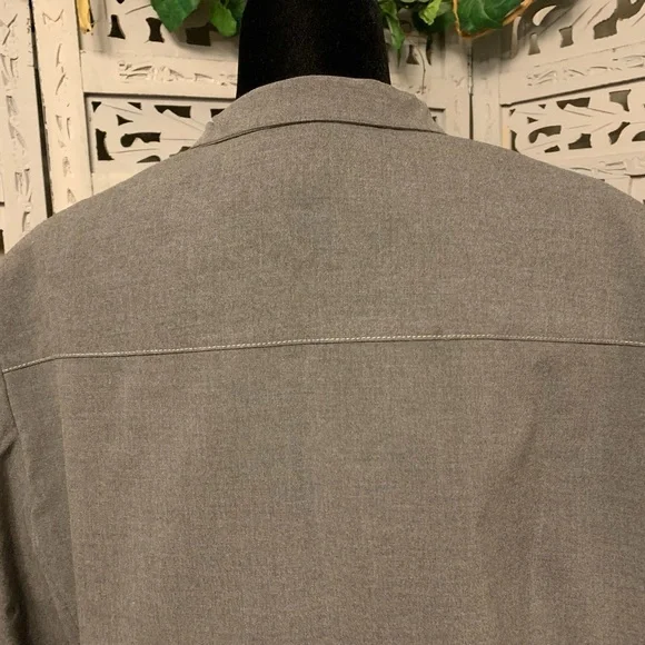 EVAN PICONE REALLY NICE GREY STRETCHY LIGHTWEIGHT LONG SLEEVE ZIP UP JACKET - Picture 7 of 9